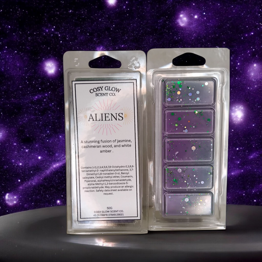 Aliens Wax Melt | Oriental Gourmand Soy Wax Snap Bar | CosyGlow Scent Co