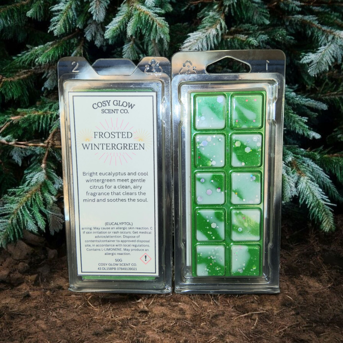 Frosted Wintergreen Wax Melt | CosyGlow Scent Co.
