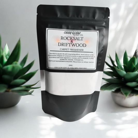 Rocksalt & Driftwood Carpet Freshener | CosyGlow Scent Co.